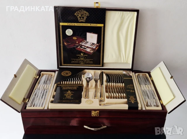 Комплект прибори за хранене Versace Limited Edition - 72 части, снимка 2 - Прибори за хранене, готвене и сервиране - 50832459