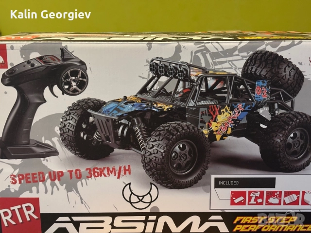 Absima 4WD Truggy RC car (2.4Ghz, RTR) RC количка 14001, снимка 4 - Електрически играчки - 51959926