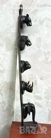 Африканска дърворезба, скулптора, сувенир, пано, тотем. , снимка 8 - Картини - 53179829