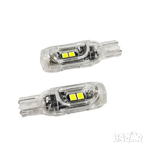 LED крушки T10 5 SMD 2835 бели 12V 2 броя, снимка 4 - Аксесоари и консумативи - 55864955