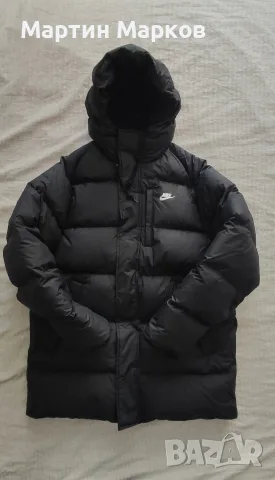NIKE CLUB PARKA 650 Down THERMA-FIT Mens Black , снимка 2 - Якета - 56159301