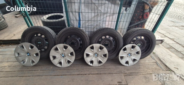 4 бр. 16" джанти за BMW, EТ42, 5х120 мм + оригинални тасове, снимка 3 - Гуми и джанти - 53925358