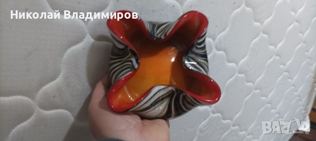 Пепелник Murano мурано за цигари стъкло, снимка 3 - Други ценни предмети - 53135497