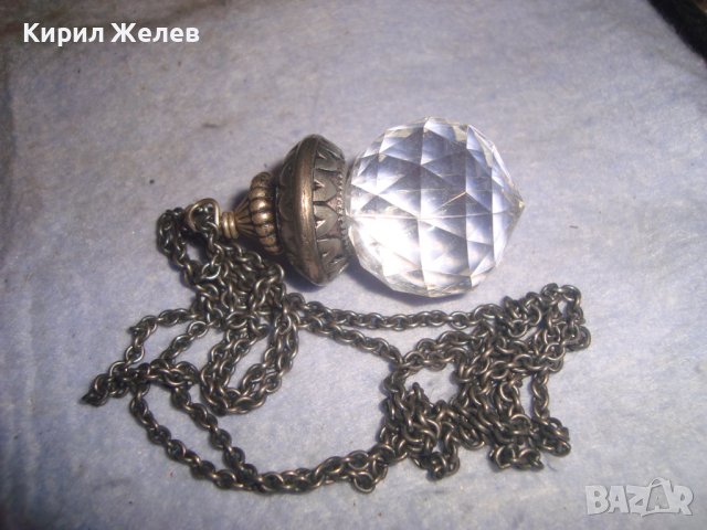 МНОГО ЕФЕКТНА ВИНТИДЖ АРТ ВИСУЛКА РЕТРО ВИНТИДЖ СТИЛ ФАСЕТИРАН КРИСТАЛЕН МЕДАЛЬОН 27901, снимка 13 - Колиета, медальони, синджири - 37096606