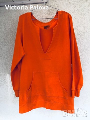 Тънко голямо худи 100% памук, снимка 9 - Блузи с дълъг ръкав и пуловери - 31534127