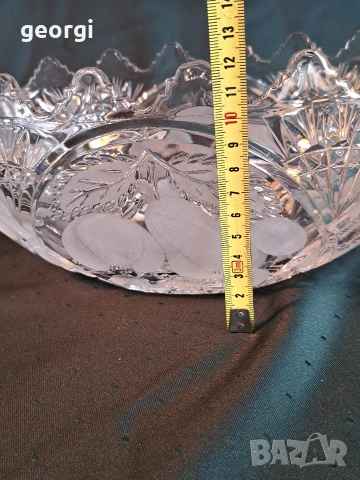 немска кристална фруктиера от оловен кристал , снимка 15 - Аксесоари за кухня - 54166156