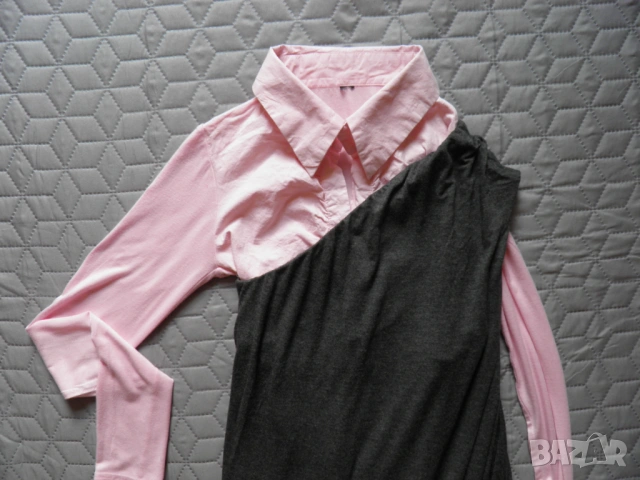 Асиметрична рокля с едно рамо S, снимка 2 - Рокли - 54339430