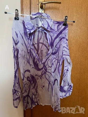 Дамска риза Versace естествена коприна, снимка 1