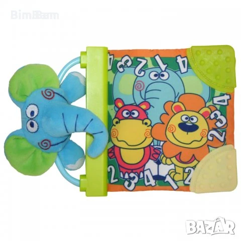 Образователна книжка със слонче с гумени гризалки / Lorelli Toys