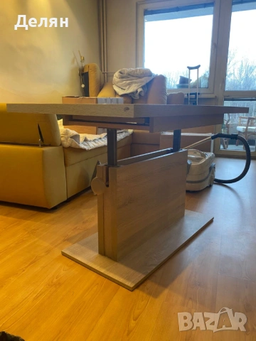 Маса 120х67х74мс - регулируема височина, масивно дърво, снимка 2 - Маси - 54023845