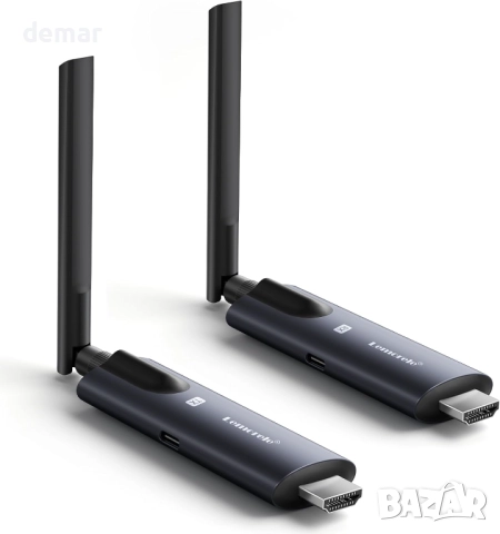 Безжичен HDMI предавател и приемник Lemorele, TuTuPlay, 5G,200 м,1080P