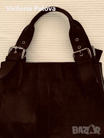 Голяма скъпа чанта shopper(или tote) JUCCA Италия, снимка 10 - Чанти - 38139557