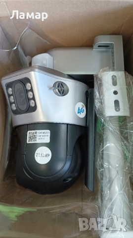 Двойна соларна безжична въртяща камера 4G 2x12MP работи с СИМ SIM карта, мобилни данни от тел. опер, снимка 5 - HD камери - 52665791