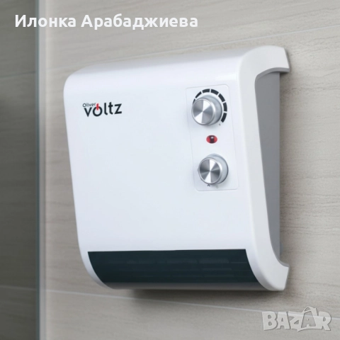 Отоплителна печка за баня Voltz OV51970J – 2000W, вентилатор, водоустойчива, снимка 2 - Отоплителни печки - 52830034