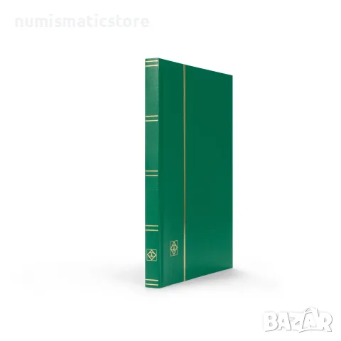 албум за марки Basic 16 черни листа формат А4 - Leuchtturm зелен! 