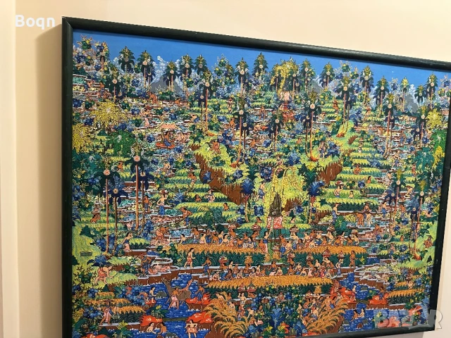 Картина от остров Бали, снимка 2 - Декорация за дома - 50931658