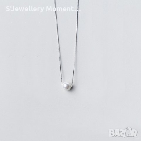 Сребърно колие Пандора 925 с перла 