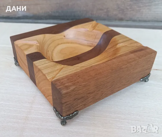 Пепелник от орех и череша , снимка 3 - Други стоки за дома - 50381335