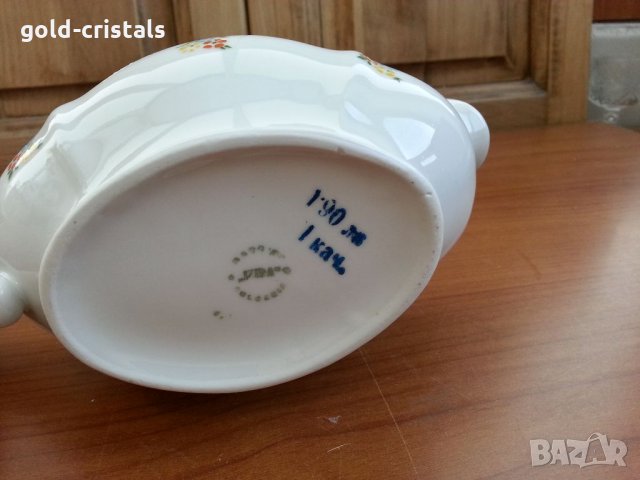 Стар български порцелан сосиера, снимка 5 - Антикварни и старинни предмети - 34262431