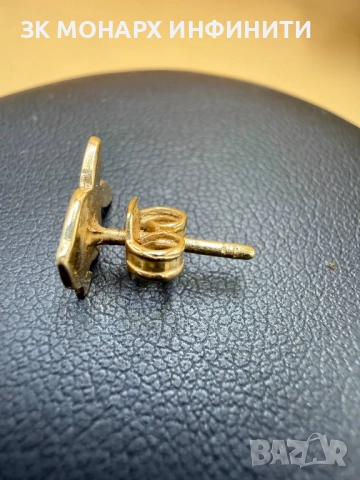 Златна обеца /585/ обецата е само една!!, снимка 3 - Обеци - 52795828