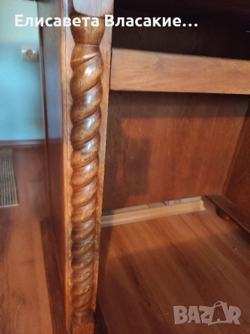 стилово масивно бюро - писалище -тип Буров, снимка 2 - Бюра - 53085758