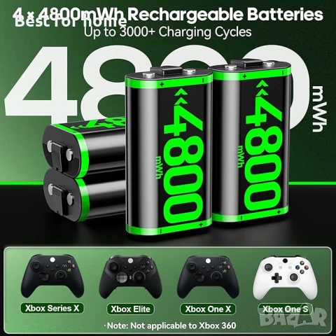 OIVO Комплекти батерии за Xbox контролери  със станция за зареждане, снимка 2 - Аксесоари - 50961919