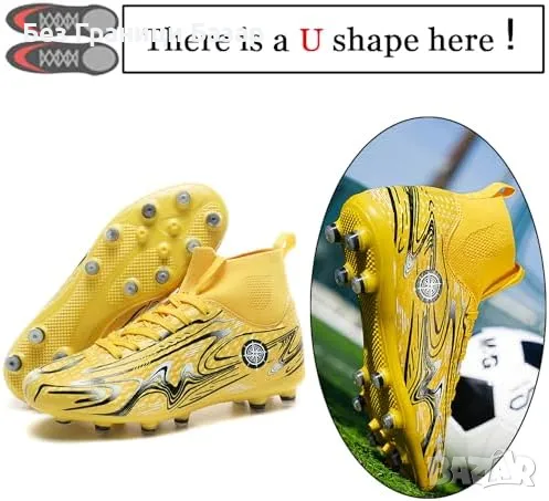 Нови Детски футболни обувки с шипове, антихлъзгащи и дишащи бутонки, снимка 2 - Детски маратонки - 47420517