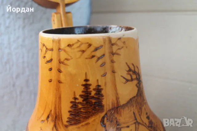 Халба за бира от брезово дърво, снимка 11 - Антикварни и старинни предмети - 47356660