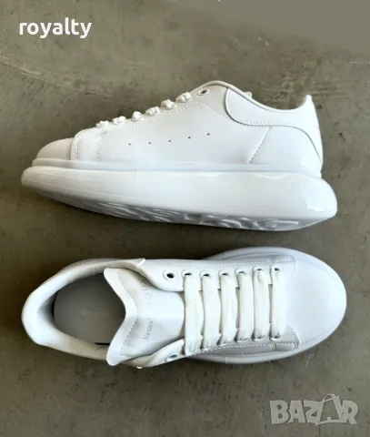 Alexander McQueen Нови Бели Мъжки Маратонки с Кутия , снимка 2 - Маратонки - 56144412