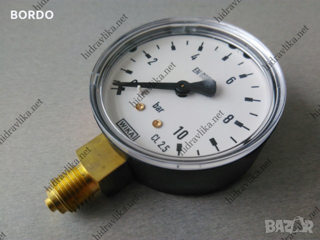 Манометър WIKA - Ф63/0-10 bar (радиален), снимка 2 - Резервни части за машини - 30752629