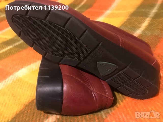 Luxat пролет есен френски обувки естествена кожа бордо удобни 38 , снимка 7 - Дамски ежедневни обувки - 34865635