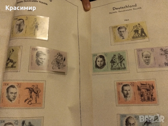 DDR 1963 г.Спортисти и борци срещу фашизма.MNH ., снимка 11 - Филателия - 52368614