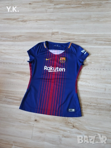 Оригинална дамска тениска Nike Dri-Fit x F.C. Barcelona / Season 17-18 (Home), снимка 2 - Тениски - 51589927