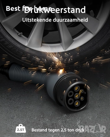 Заряден кабел Bokman тип 2, 22kW / 32A / 3 фази / 5M, снимка 4 - Аксесоари и консумативи - 52801488