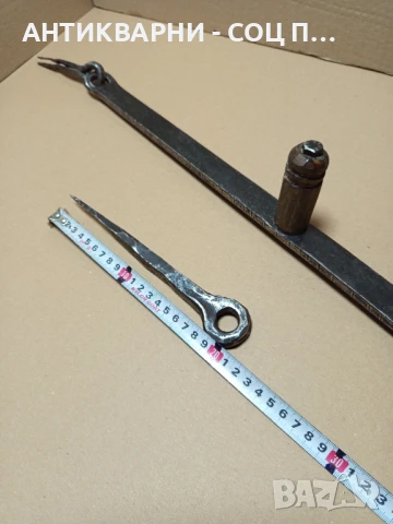 Комплект Соц Старо Ръчно Ковано Резе За Врати Порти., снимка 17 - Антикварни и старинни предмети - 50842291