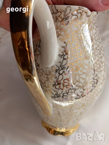 Ретро немски порцеланов чайник с позлата    19/3, снимка 6 - Сервизи - 35317733