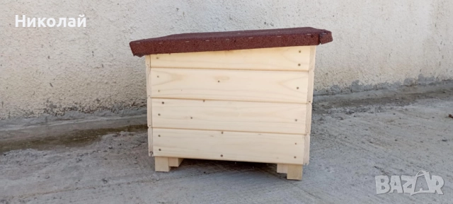 Голяма дървена къща за котки , къща колиба за коте куче , комашен любимец семейство котки, снимка 2 - За кучета - 52238749