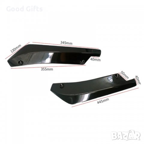 Универсална черна задна броня Спойлер за багажник Заден дифузьор, снимка 6 - Аксесоари и консумативи - 39357855
