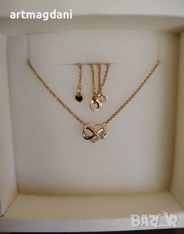 Pandora Колие "Безкрайна любов" , снимка 3 - Колиета, медальони, синджири - 52832485