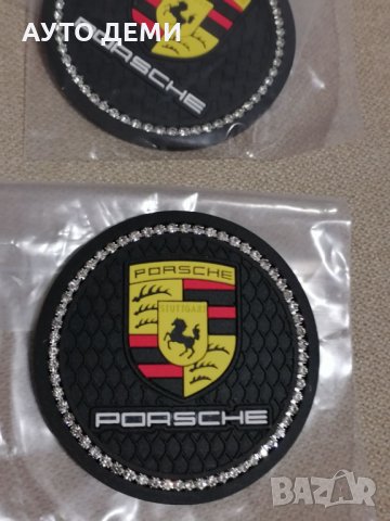 Кръгли гумени черни подложки за отвор на конзола табло на автомобил Порше Porsche, снимка 2 - Аксесоари и консумативи - 35562309