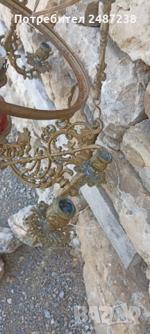 Стар кахлен газов полюлей , снимка 3 - Други ценни предмети - 52052143