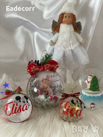 Коледни топки със снимка , снимка 5 - Коледни подаръци - 42909367