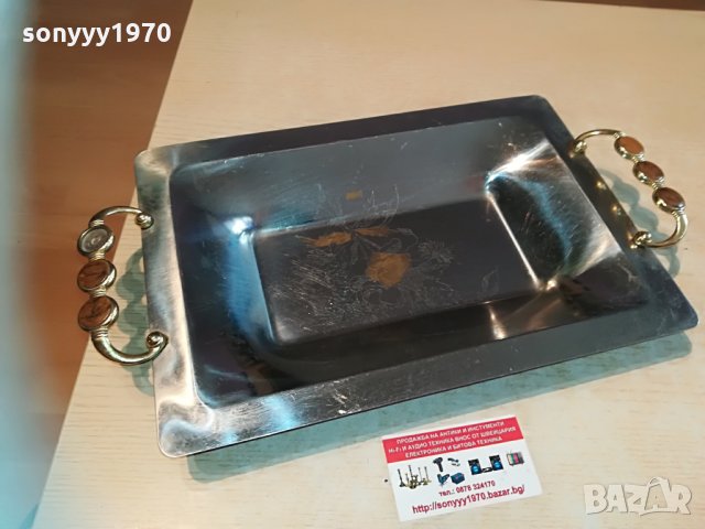 made in italy-inox 18/10 gold-внос швеицария 42х24х4см