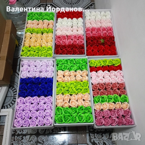 рози от пластичен сапун 