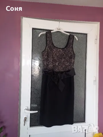 Черна официална рокля 44 номер , снимка 5 - Рокли - 41567527