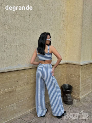 Дамски комплект на раета в синьо, снимка 5 - Комплекти - 50870641