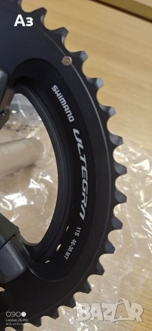 НОВИ Курбели Shimano Ultegra FC-R8000 50/34,46/36 170.172,5,175mm, снимка 3 - Велосипеди - 39859445