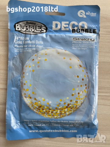 Qualatex 89727 24" Gold Confetti Dots Balloon