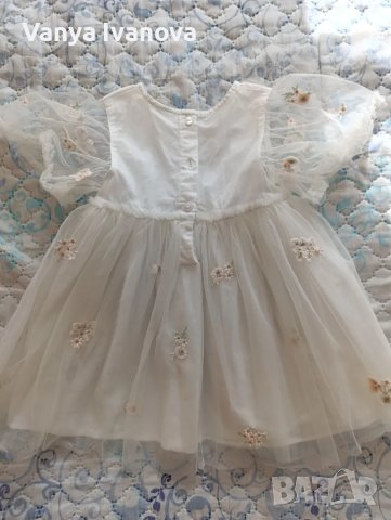 Next разкошна рокля на цветя и тюл , снимка 10 - Бебешки рокли - 49244281