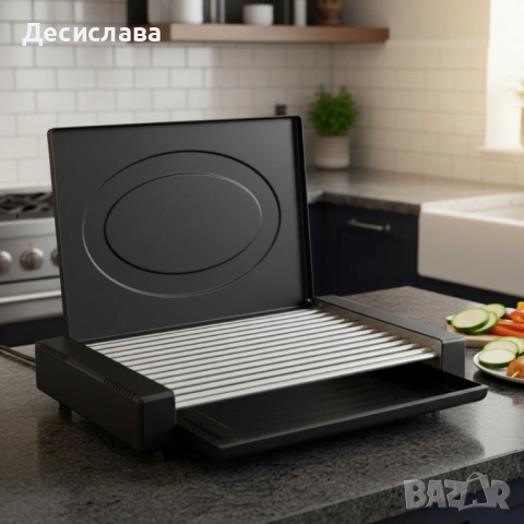 Електрическа скара с капак Oliver Voltz OV51015QC – 1800W мощност , снимка 4 - Скари - 53050968